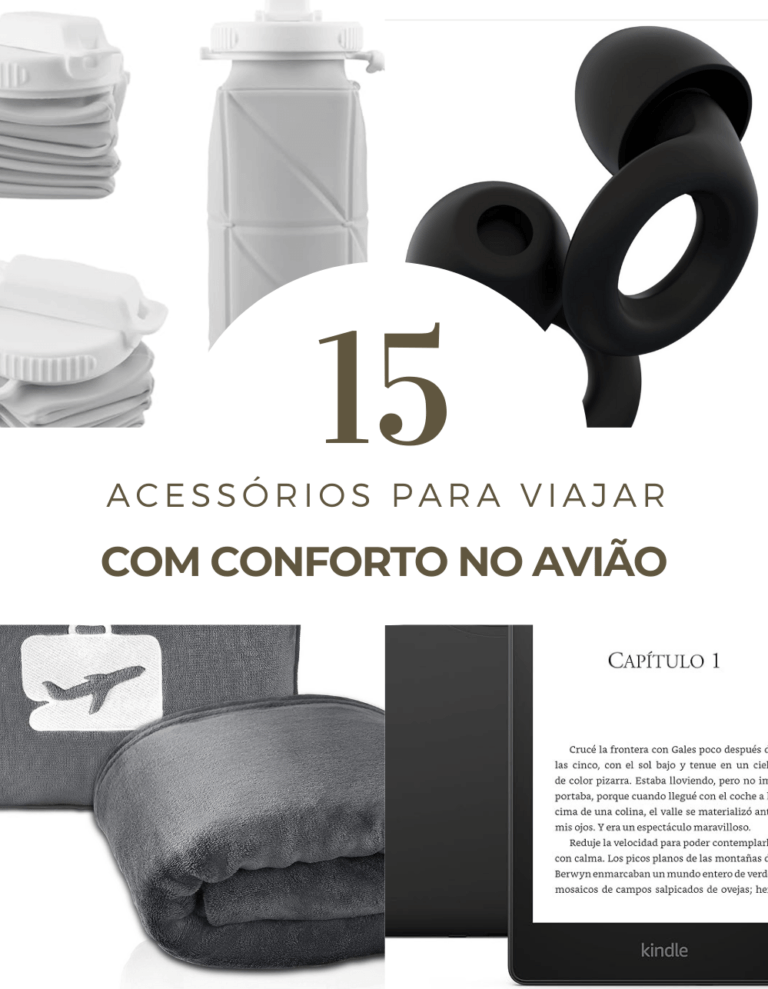 15 Acessórios para viajar com conforto no avião